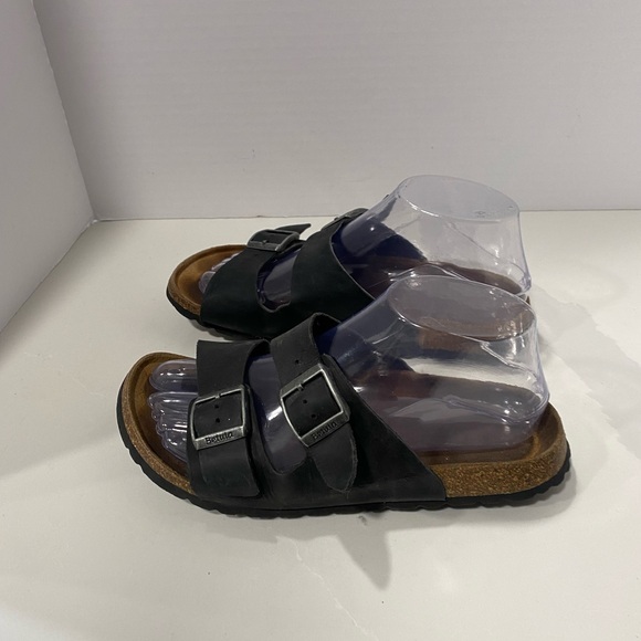Beta by Birkenstock Arizona Sandals Leather Black Size 37